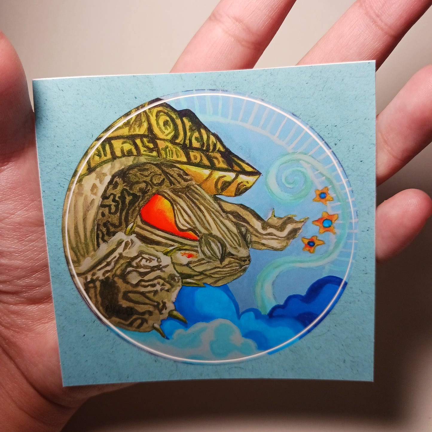 "Sky Sleeping" sticker
