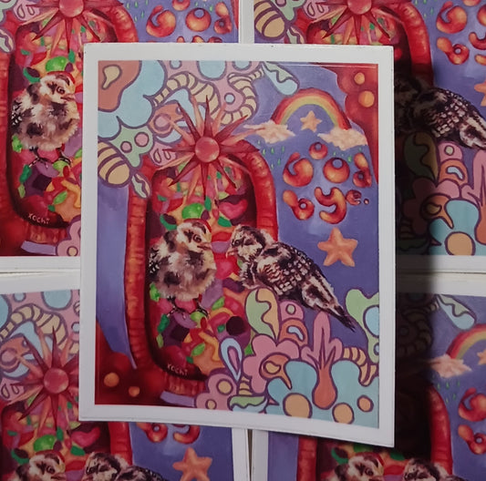 "Swelling Endings" sticker