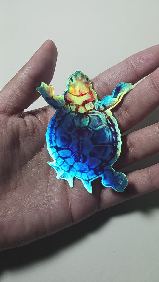 "Galactic Citrine Holographic" sticker